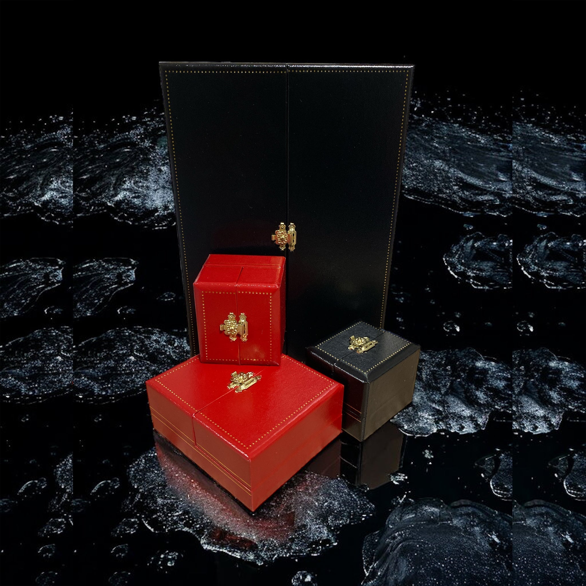Leatherette Double Door Jewellery Boxes