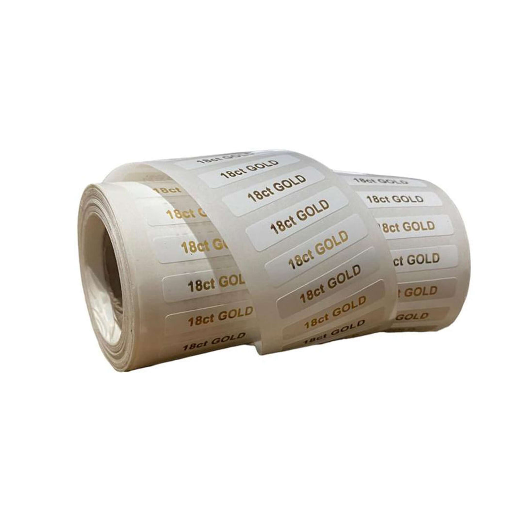 Gold R1499 Label 18 ct Gold Labels - BOX FOR BRITAIN