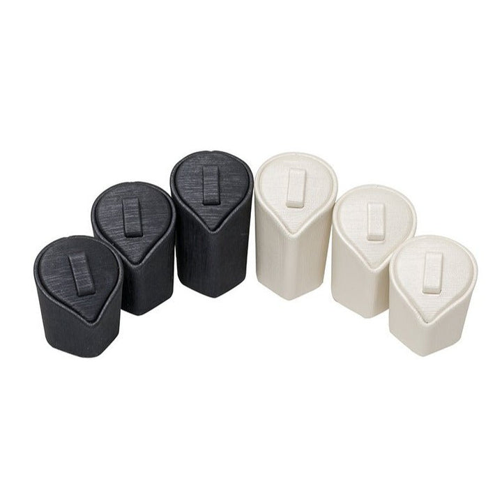 3 Tier Heart Shape Leatherette Ring Display Stand - BOX FOR BRITAIN