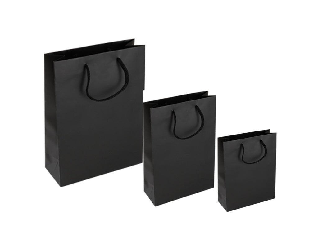 Black Paper Bag Medium - BOX FOR BRITAIN