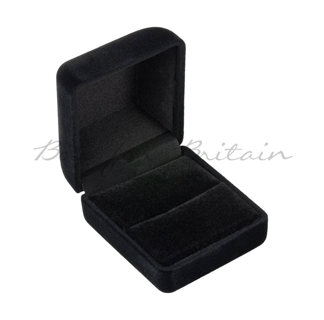 Black Velvet Ring Box - BOX FOR BRITAIN