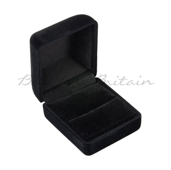 Black Velvet Ring Box - BOX FOR BRITAIN