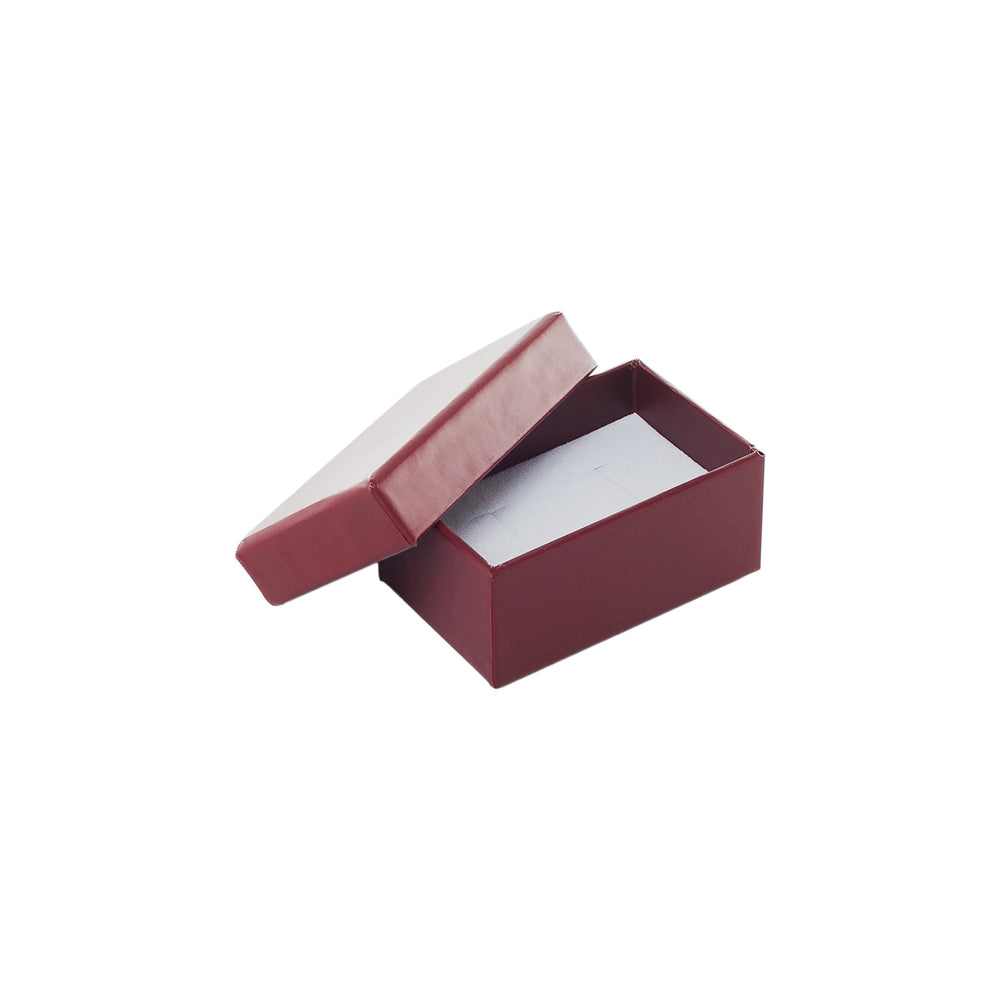 Burgundy Double Ring, Cufflink Box - BOX FOR BRITAIN