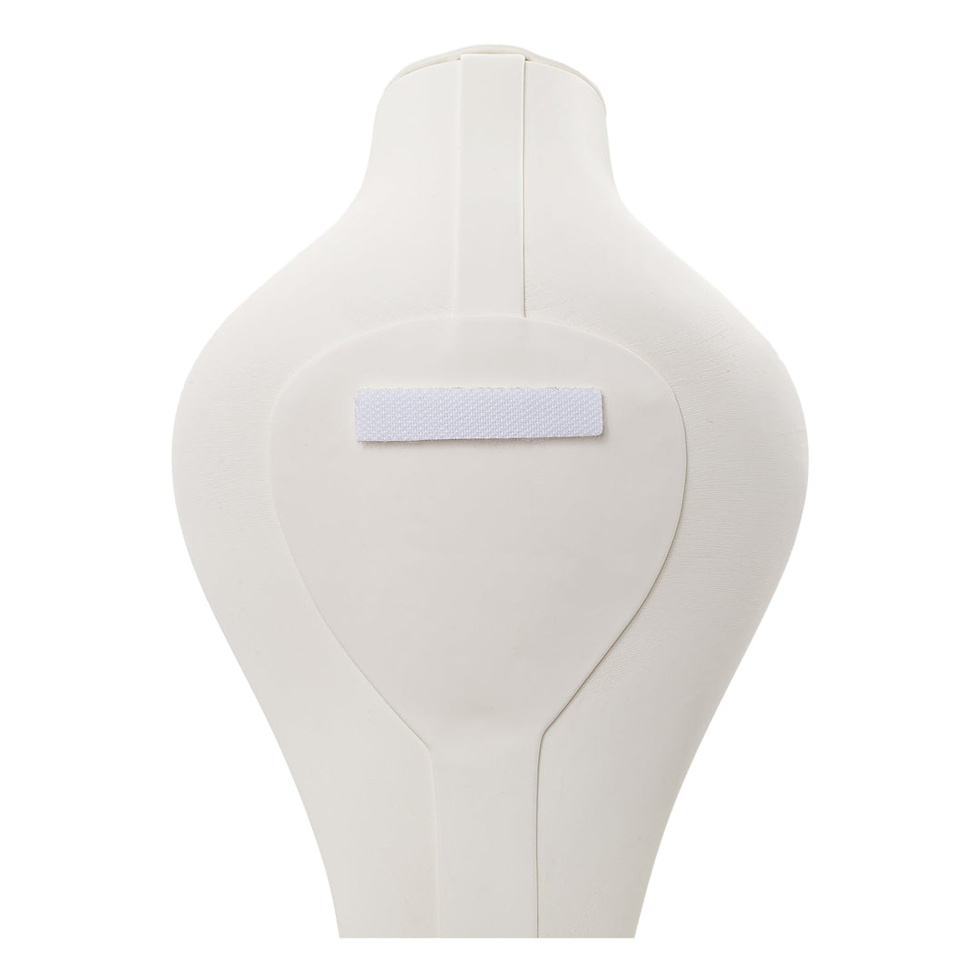 Cream Leatherette Bust with Earrings Small - BOX FOR BRITAIN