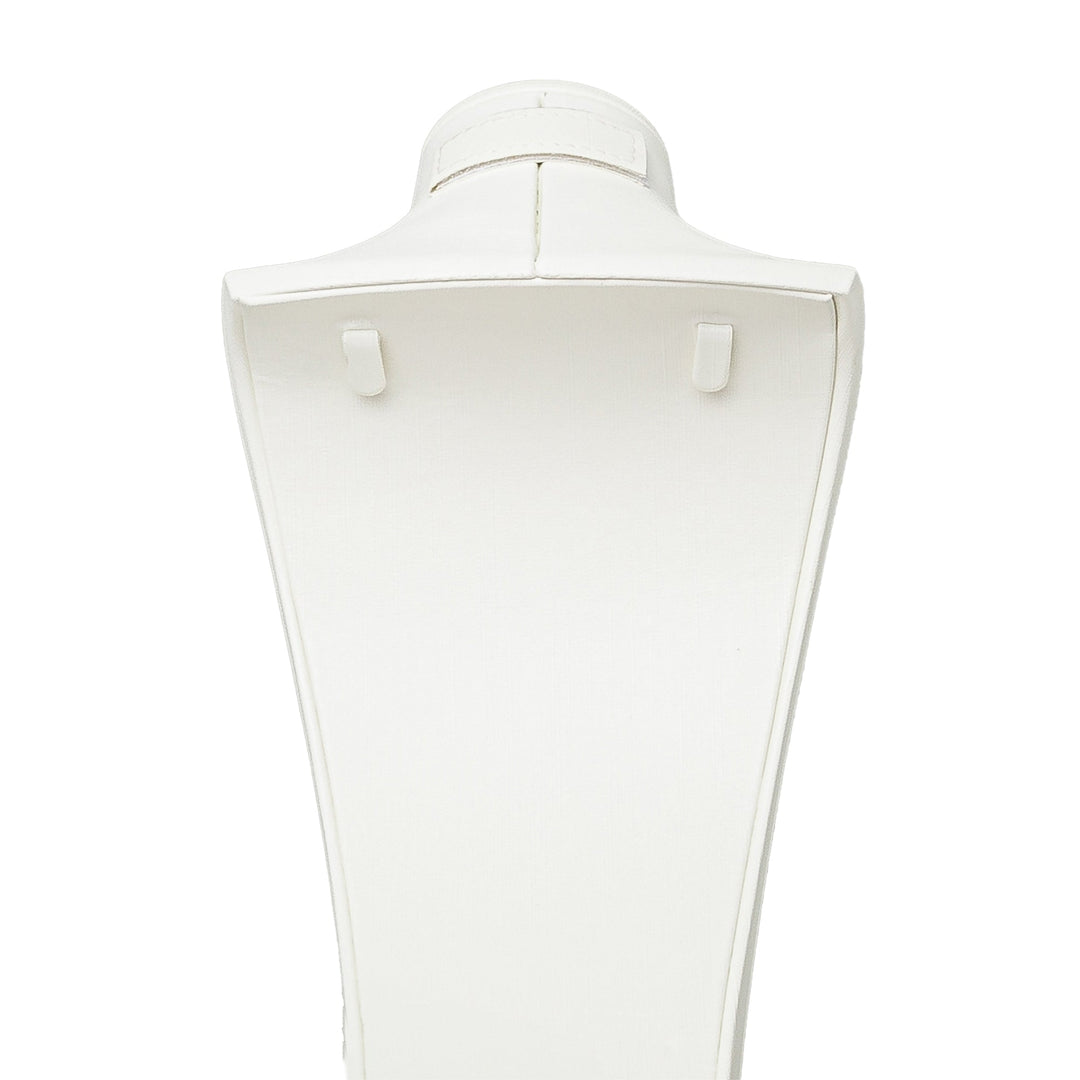 Cream Leatherette Wide Bust Large 34cm - BOX FOR BRITAIN