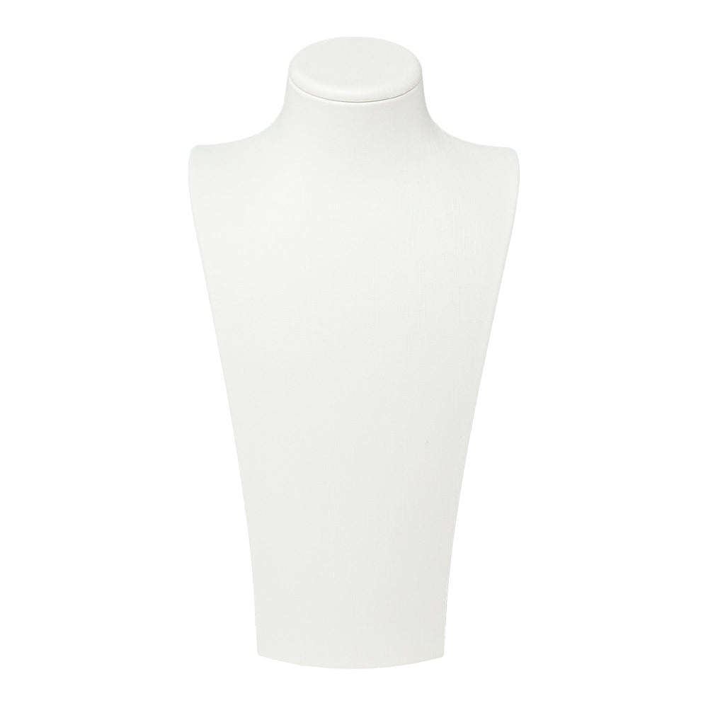 Cream Leatherette Wide Bust Large 34cm - BOX FOR BRITAIN