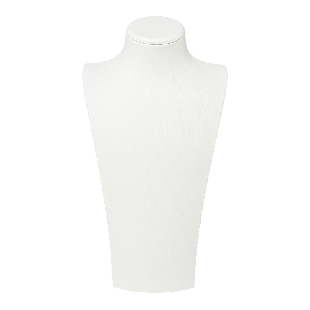 Cream Leatherette Wide Bust Large 34cm - BOX FOR BRITAIN