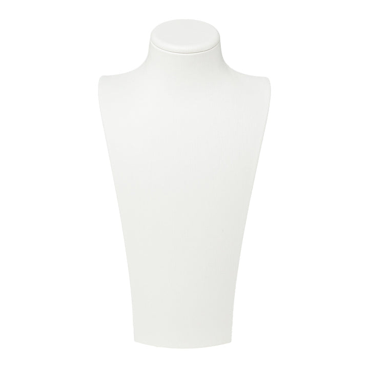 Cream Leatherette Wide Bust Large 34cm - BOX FOR BRITAIN