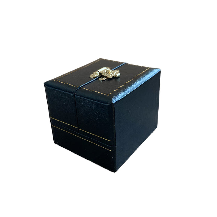 Double Door Ring Box Black - BOX FOR BRITAIN