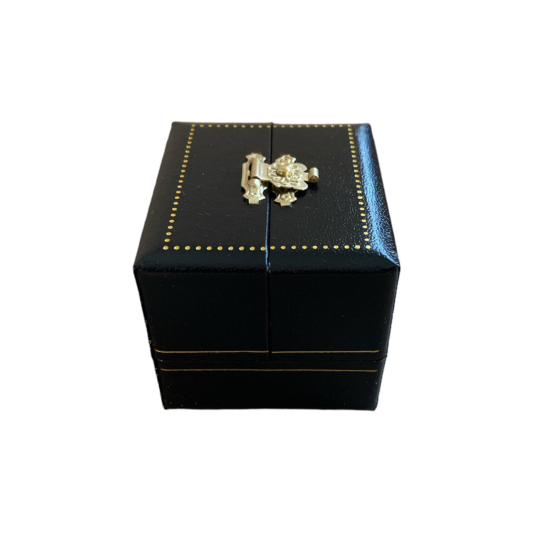 Double Door Ring Box Black - BOX FOR BRITAIN