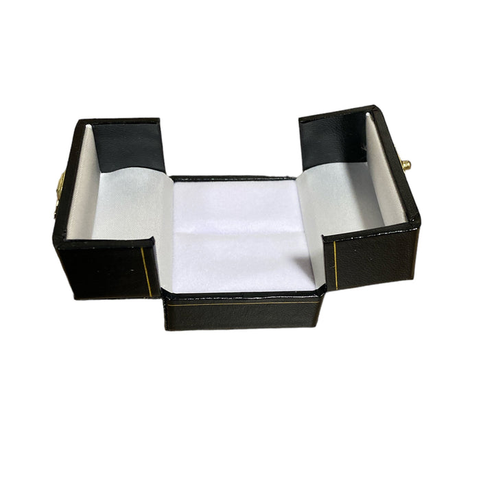 Double Door Ring Box Black - BOX FOR BRITAIN