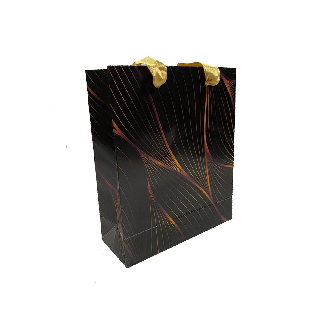 Gloss Laminated Marble Effect, Ribbon Handle Paper Bags - BOX FOR BRITAIN