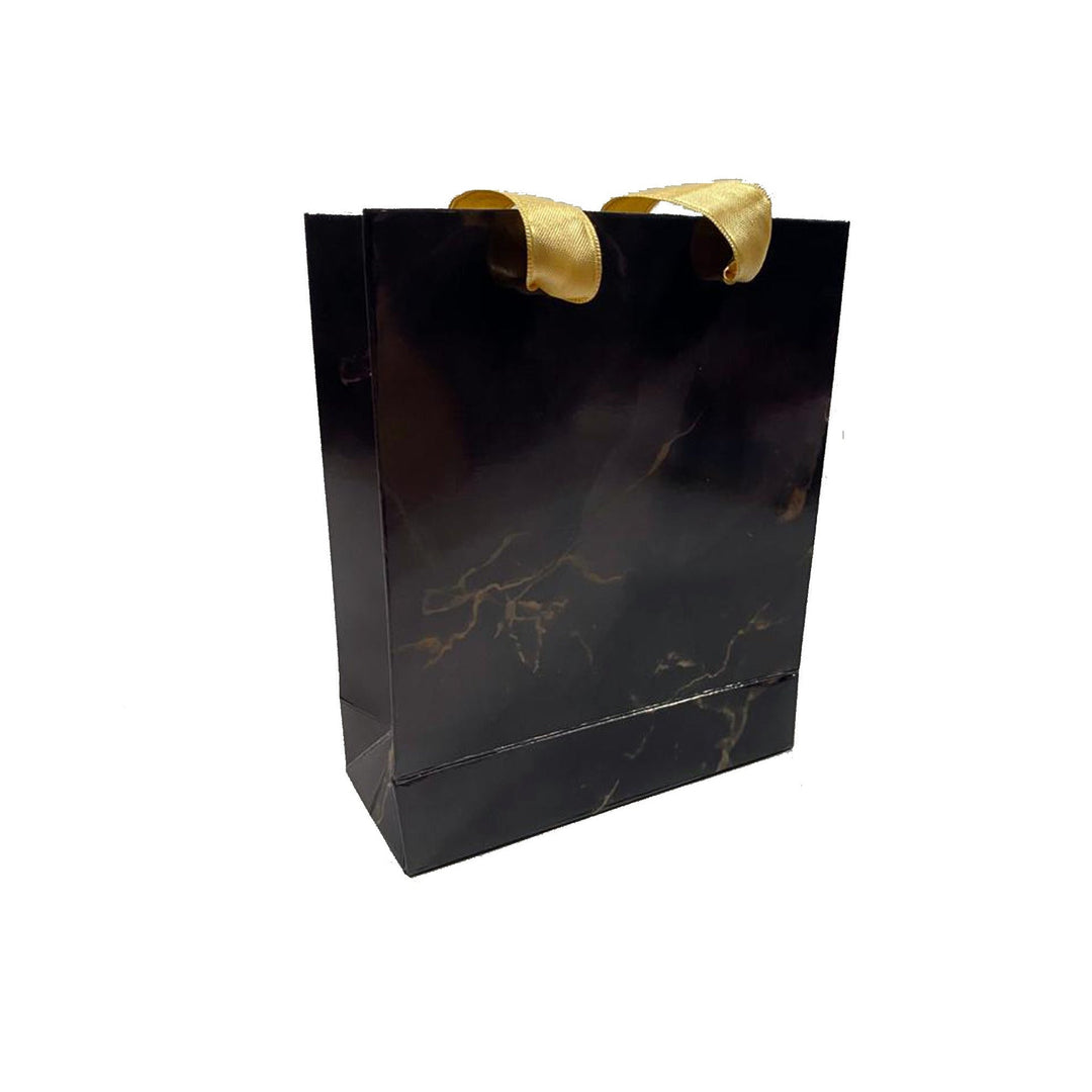Gloss Laminated Modern Design, Ribbon Handle Paper Bags - BOX FOR BRITAIN
