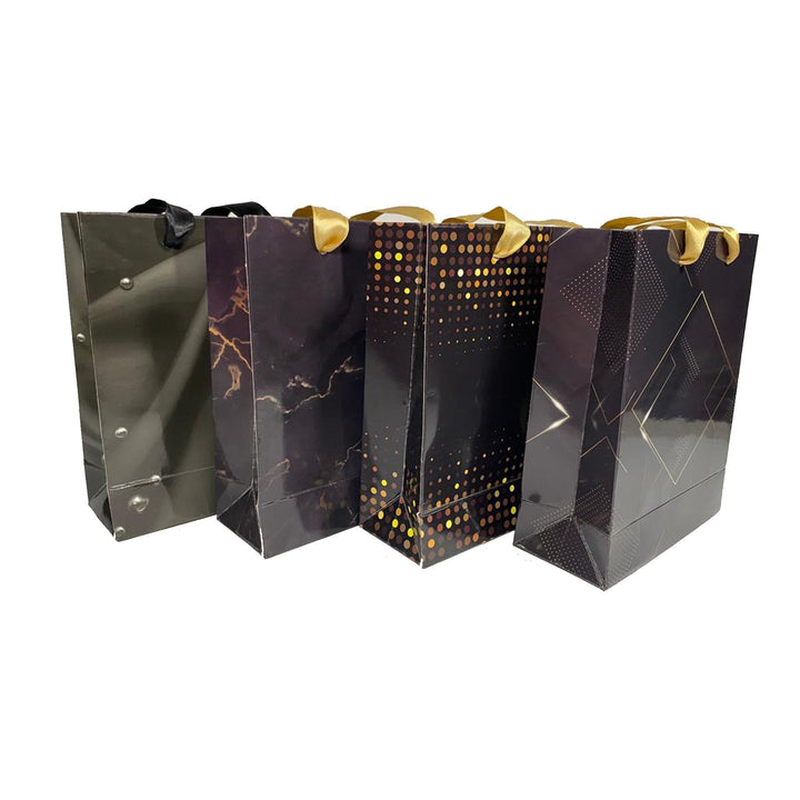 Gloss Laminated Ribbon Handle Paper Bags - BOX FOR BRITAIN