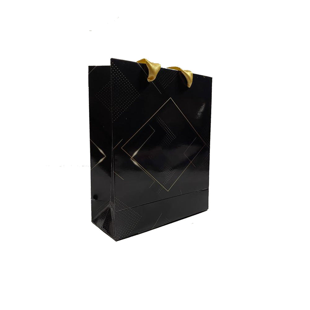 Gloss Laminated Ribbon Handle Paper Bags - BOX FOR BRITAIN