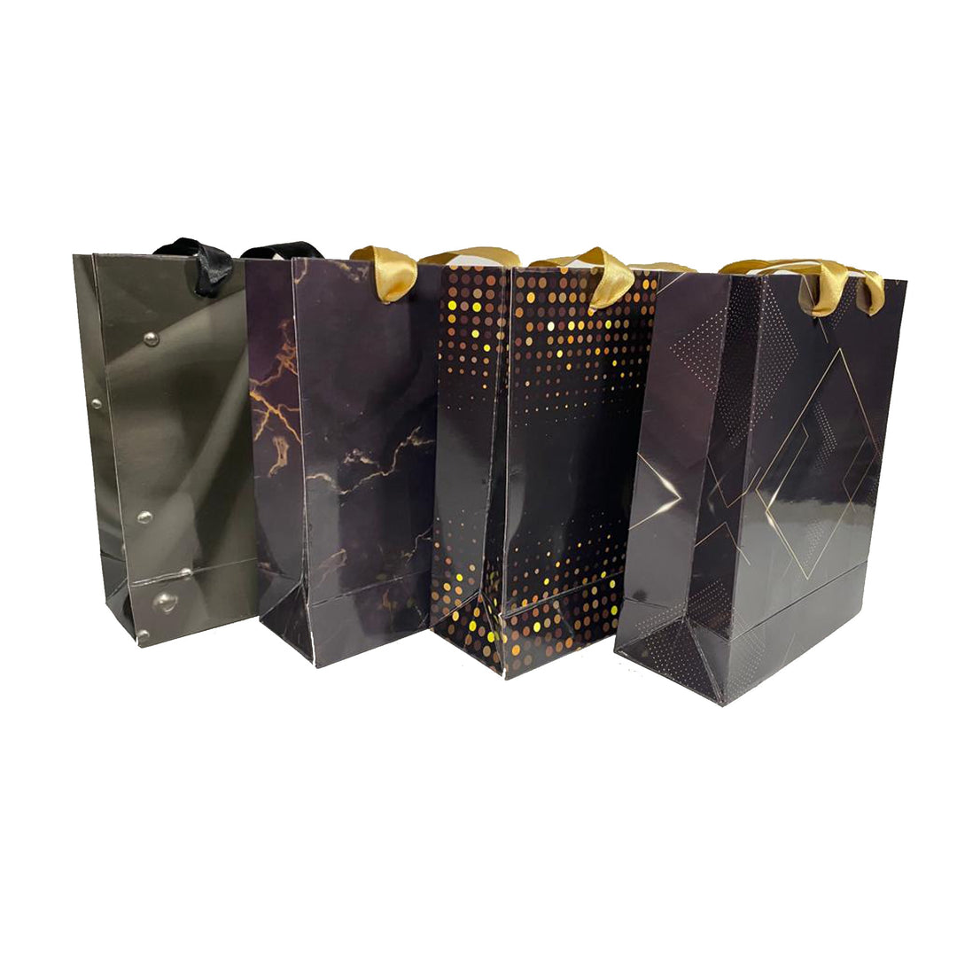 Glossy Laminated Silky Ribbon Handle Paper Bags - BOX FOR BRITAIN