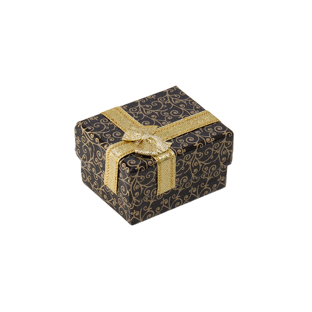 Ivy Black & Gold Ring Box - BOX FOR BRITAIN