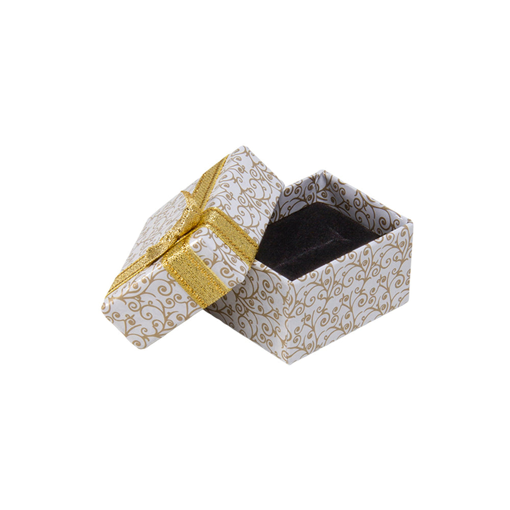 Ivy White & Gold Ring Box - BOX FOR BRITAIN