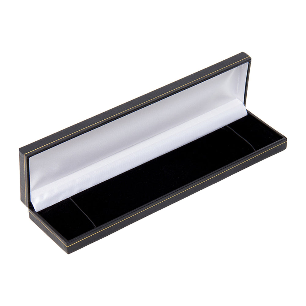 Leatherette Bracelet Box Black - BOX FOR BRITAIN