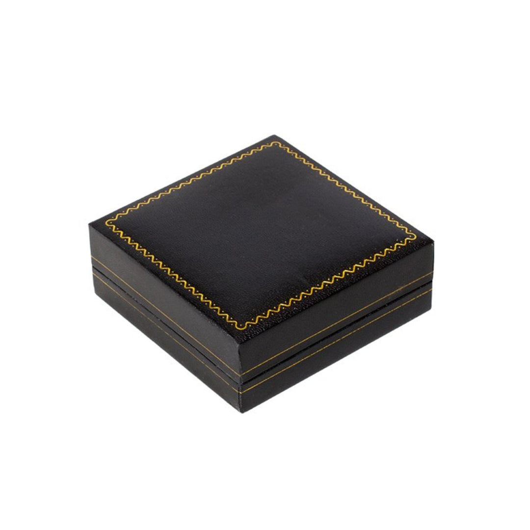 Leatherette C-Clip Bangle Box Black - BOX FOR BRITAIN