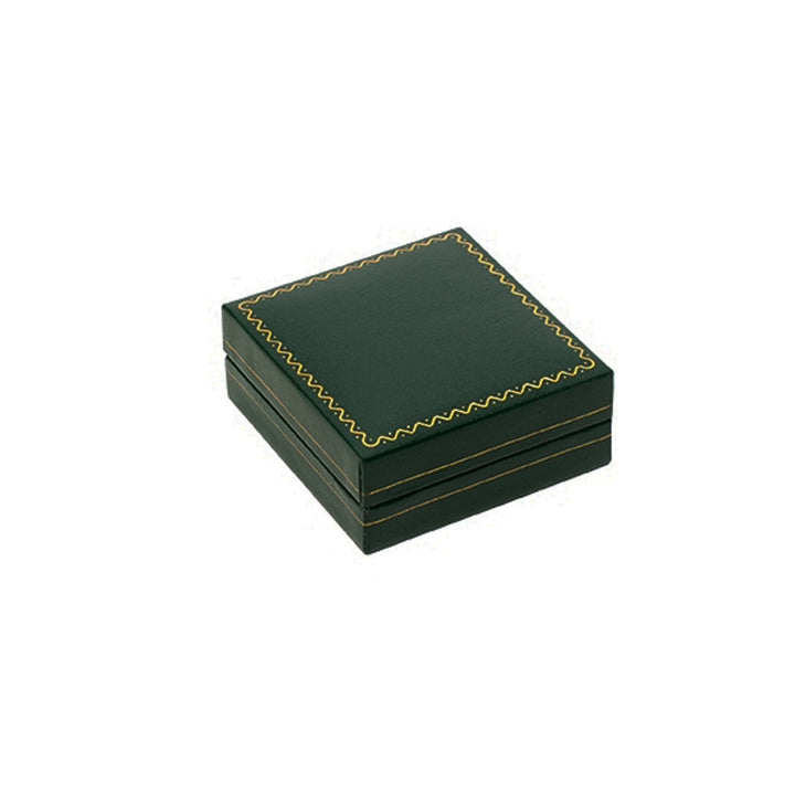 Leatherette C-Clip Bangle Box Green - BOX FOR BRITAIN