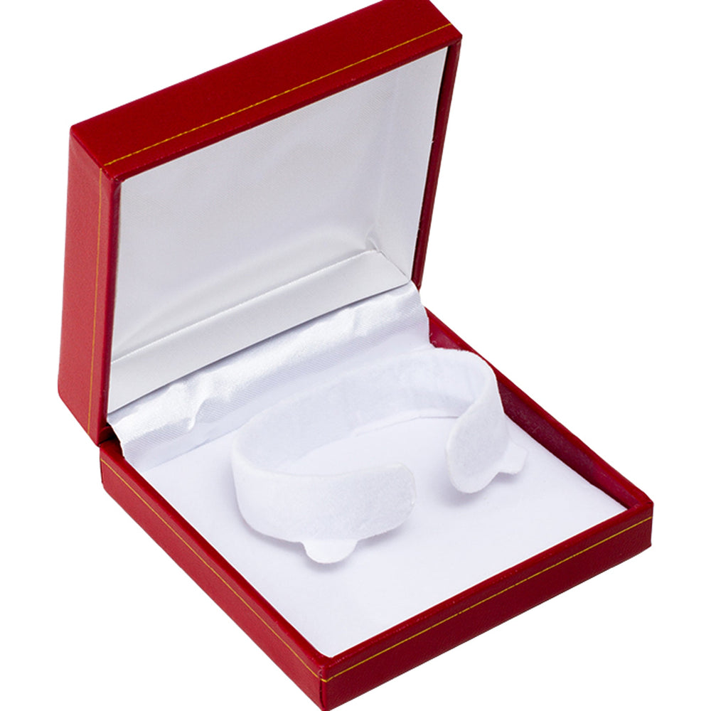 Leatherette C-Clip Bangle Box Red - BOX FOR BRITAIN