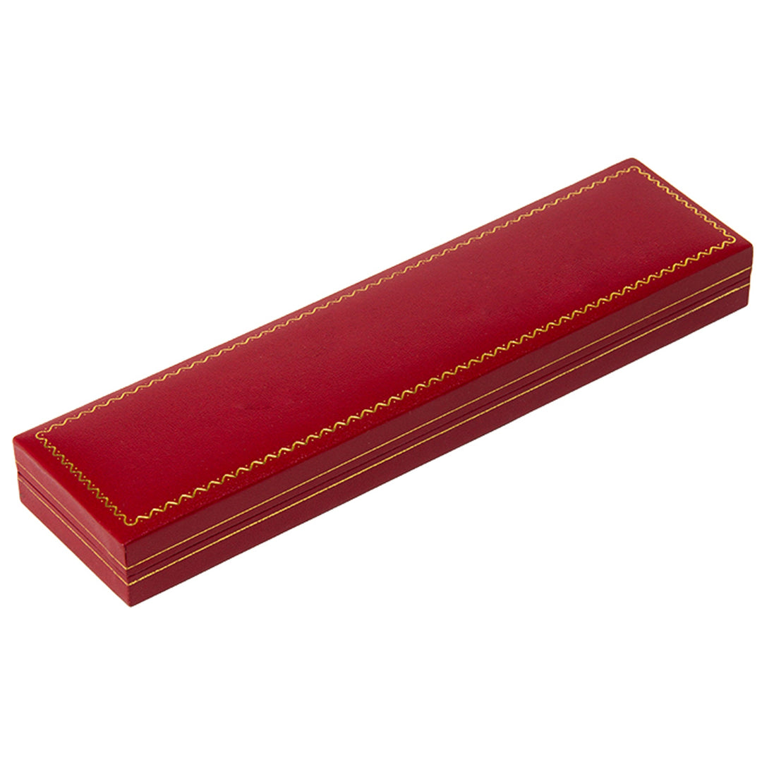 Leatherette Chain Bracelet Box Red - BOX FOR BRITAIN