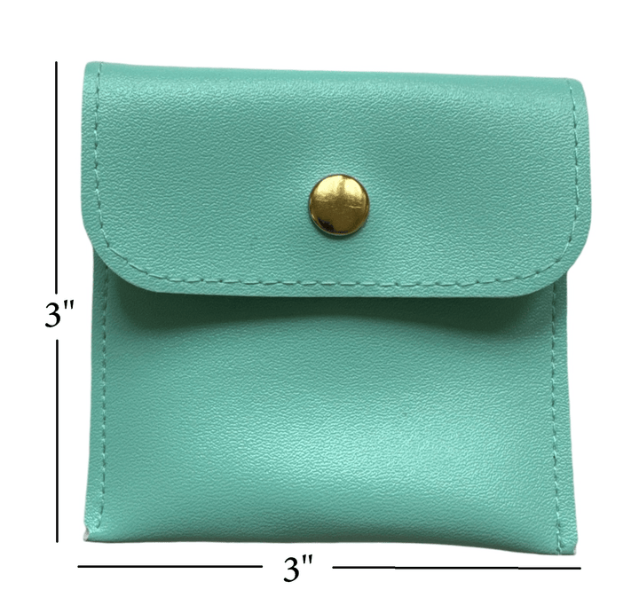 Leatherette jewellery pouch with snap button Wedding Ring Case Coin Holder - BOX FOR BRITAIN