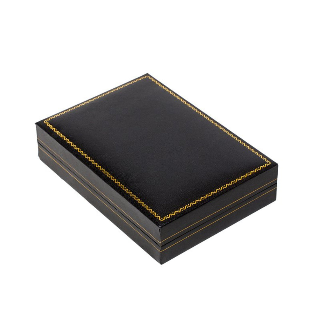 Leatherette Set Box Medium Black - BOX FOR BRITAIN