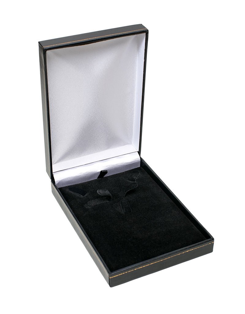 Leatherette Set Box Medium Black - BOX FOR BRITAIN