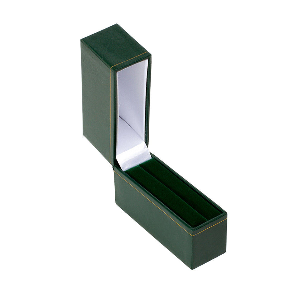 Leatherette Slim Bangle Box Green - BOX FOR BRITAIN