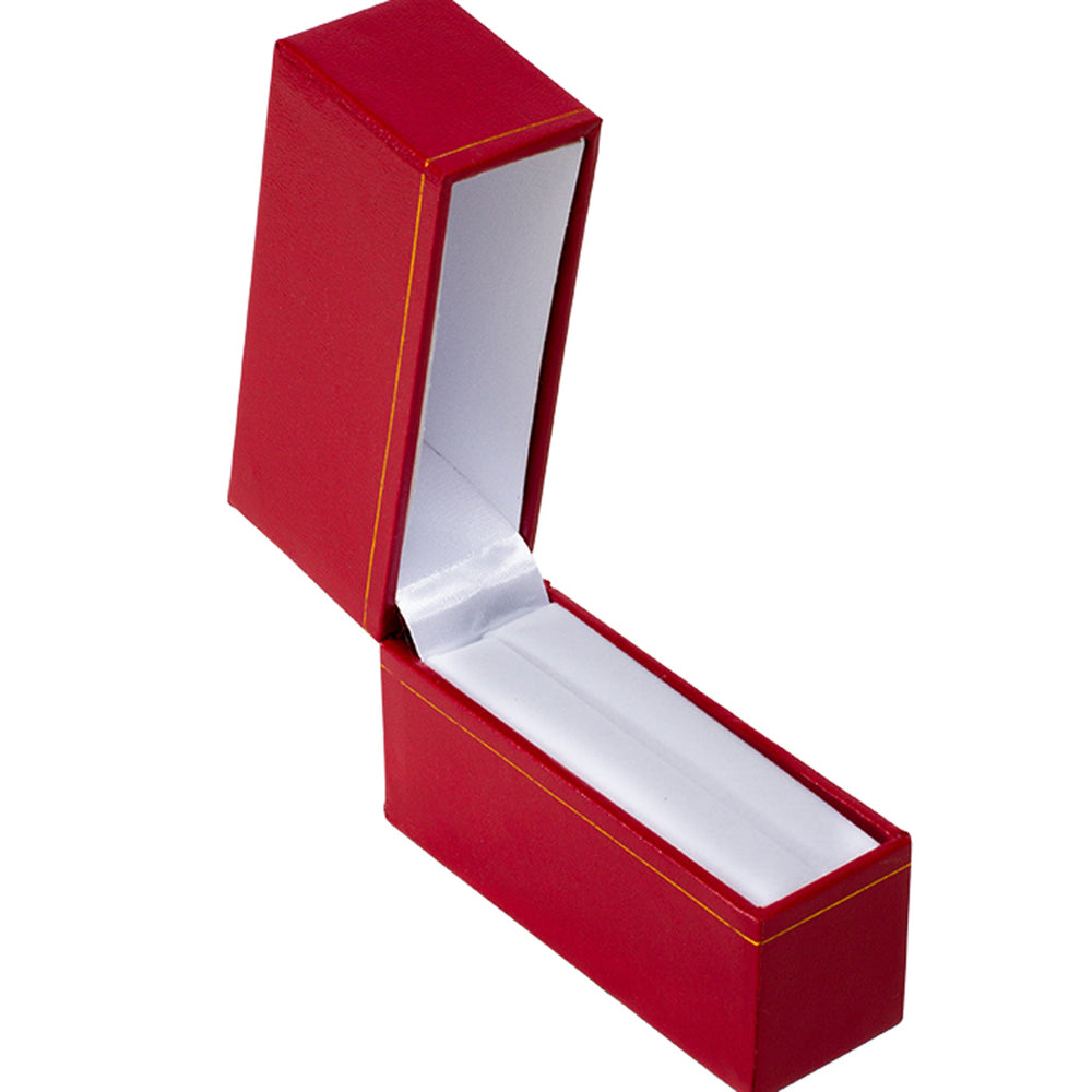 Leatherette Slim Bangle Box Red - BOX FOR BRITAIN