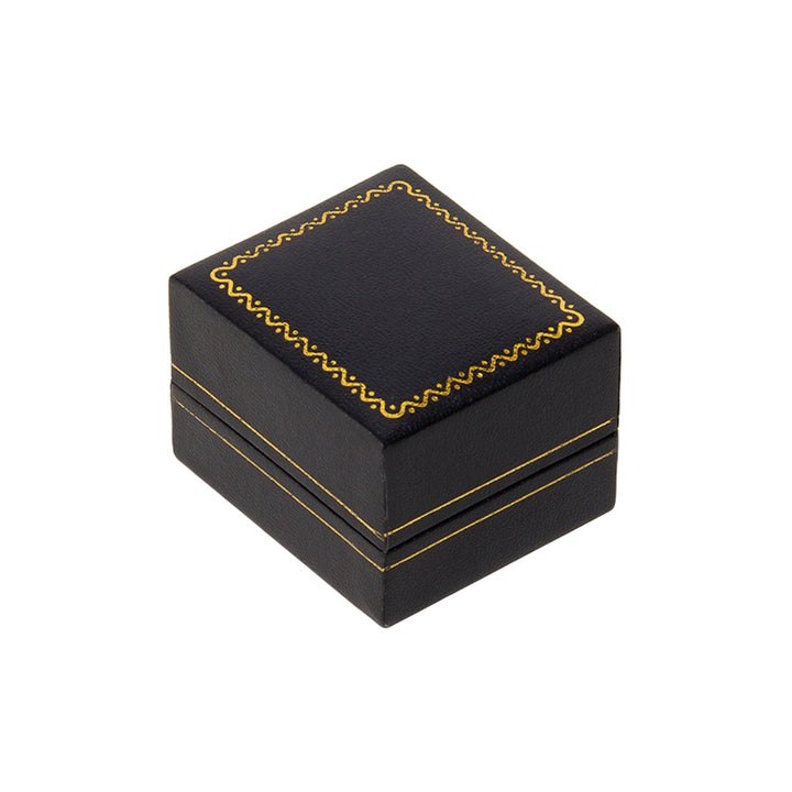 Leatherette Small Earring Box Black - BOX FOR BRITAIN