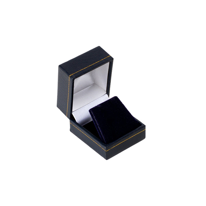 Leatherette Small Earring Box Blue - BOX FOR BRITAIN