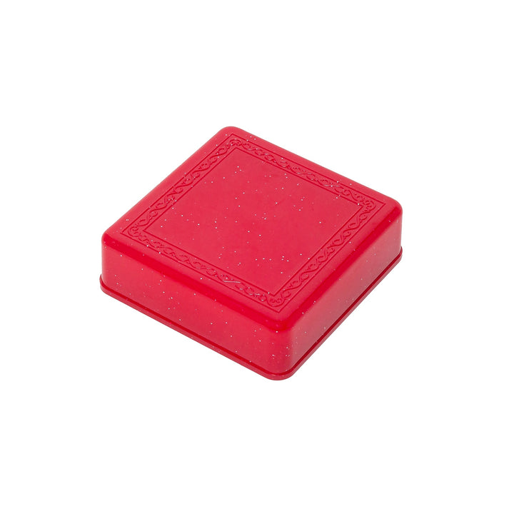Lift off Lid Red Plastic Pendant Box Medium - BOX FOR BRITAIN