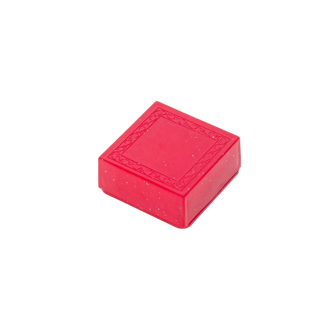 Lift off Lid Red Plastic Ring Box - BOX FOR BRITAIN