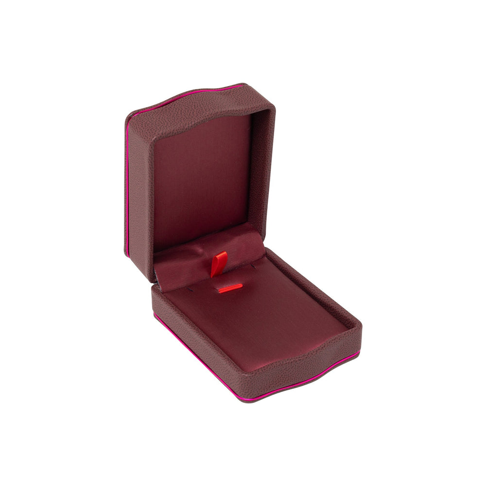 Rose Gold Trim Pendant Box fuchsia - BOX FOR BRITAIN