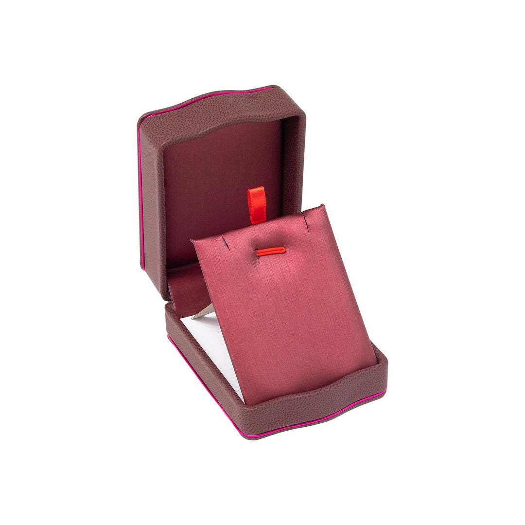 Rose Gold Trim Pendant Box fuchsia - BOX FOR BRITAIN