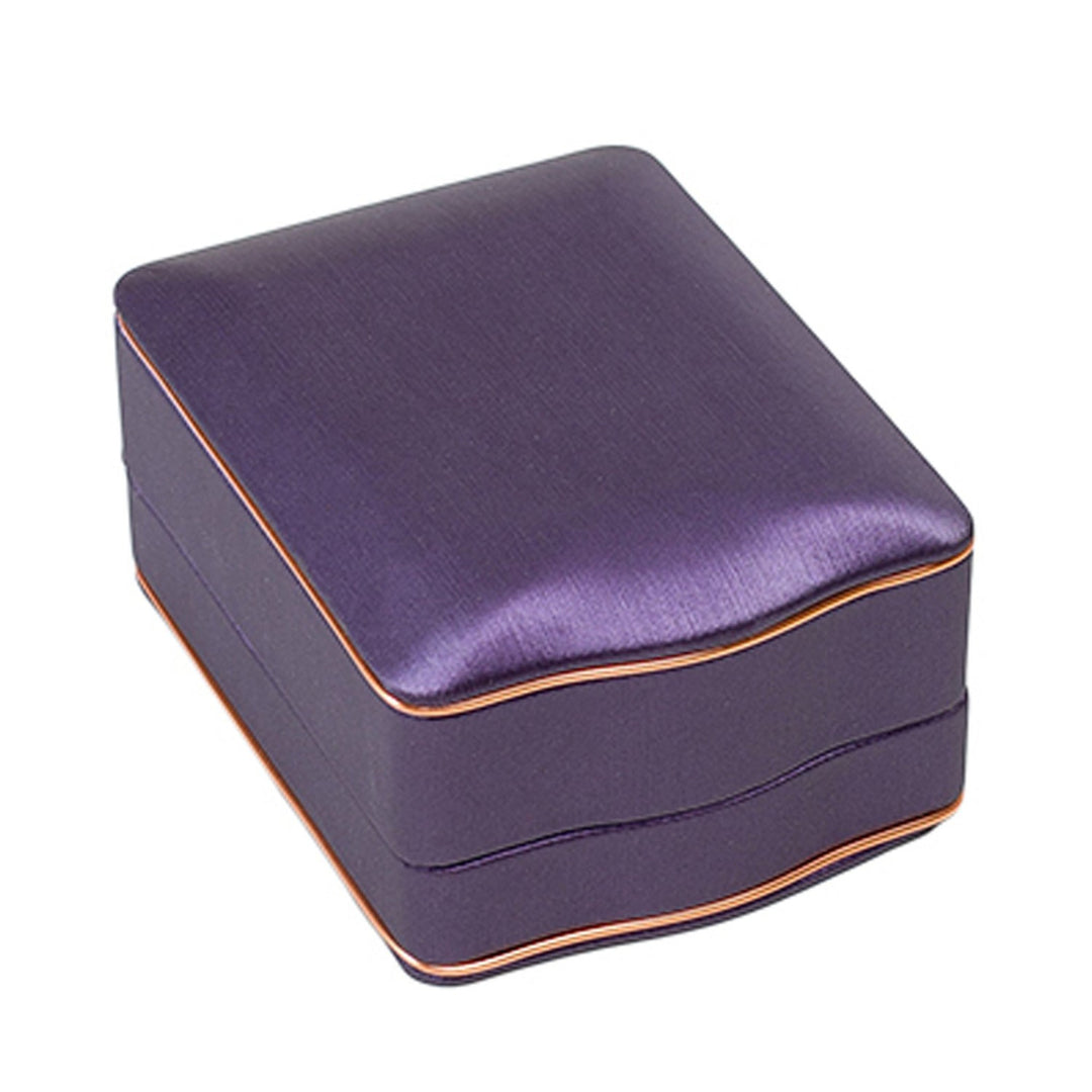 Rose Gold Trim Pendant Box Purple - BOX FOR BRITAIN