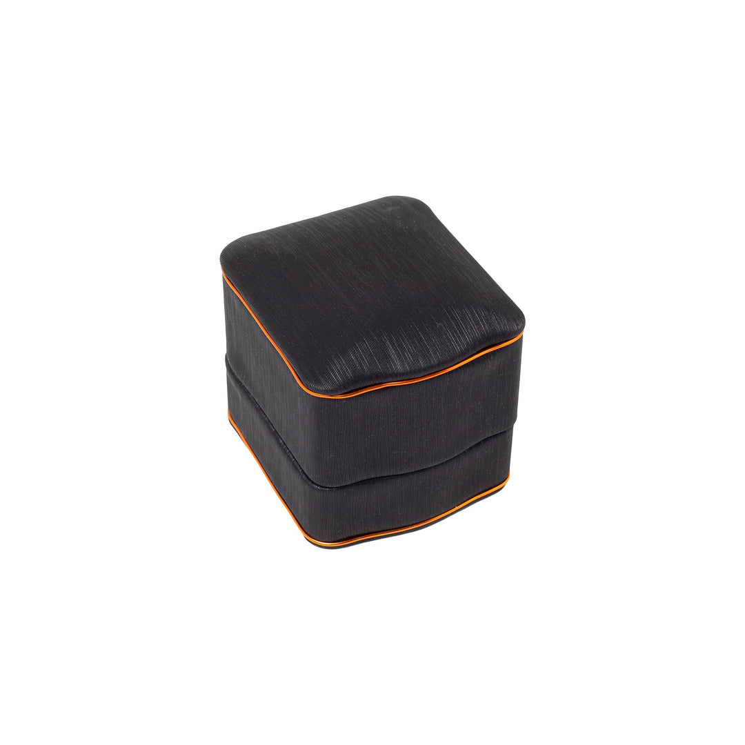 Rose Gold Trim Ring Box Black/Brown - BOX FOR BRITAIN