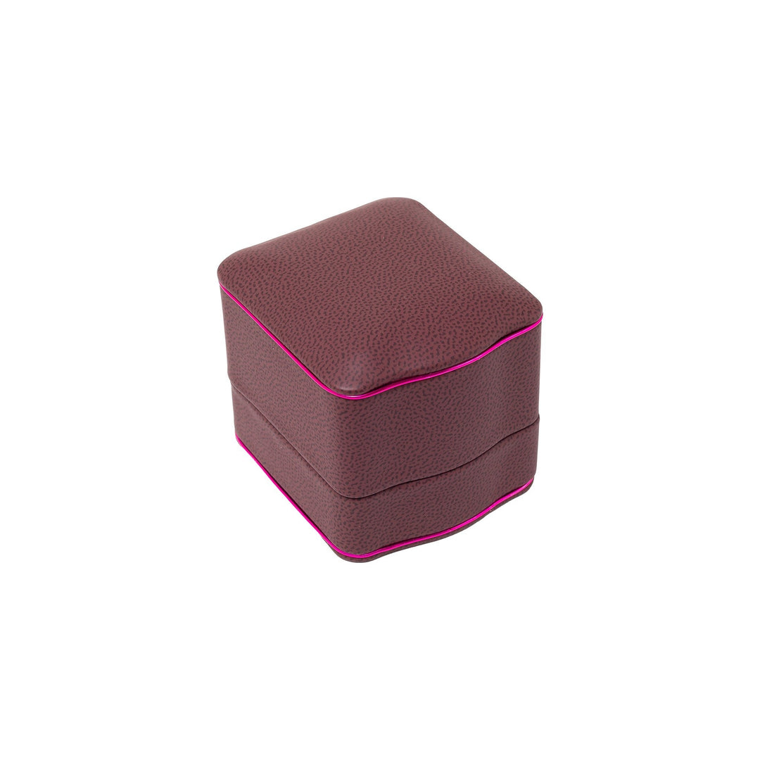 Rose Gold Trim Ring Box fuchsia - BOX FOR BRITAIN