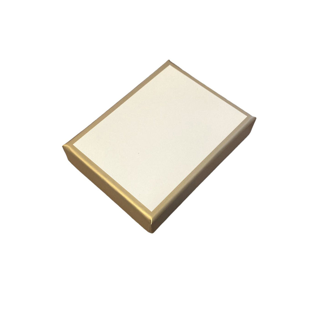 Slim Necklace Box Gold and Cream - BOX FOR BRITAIN