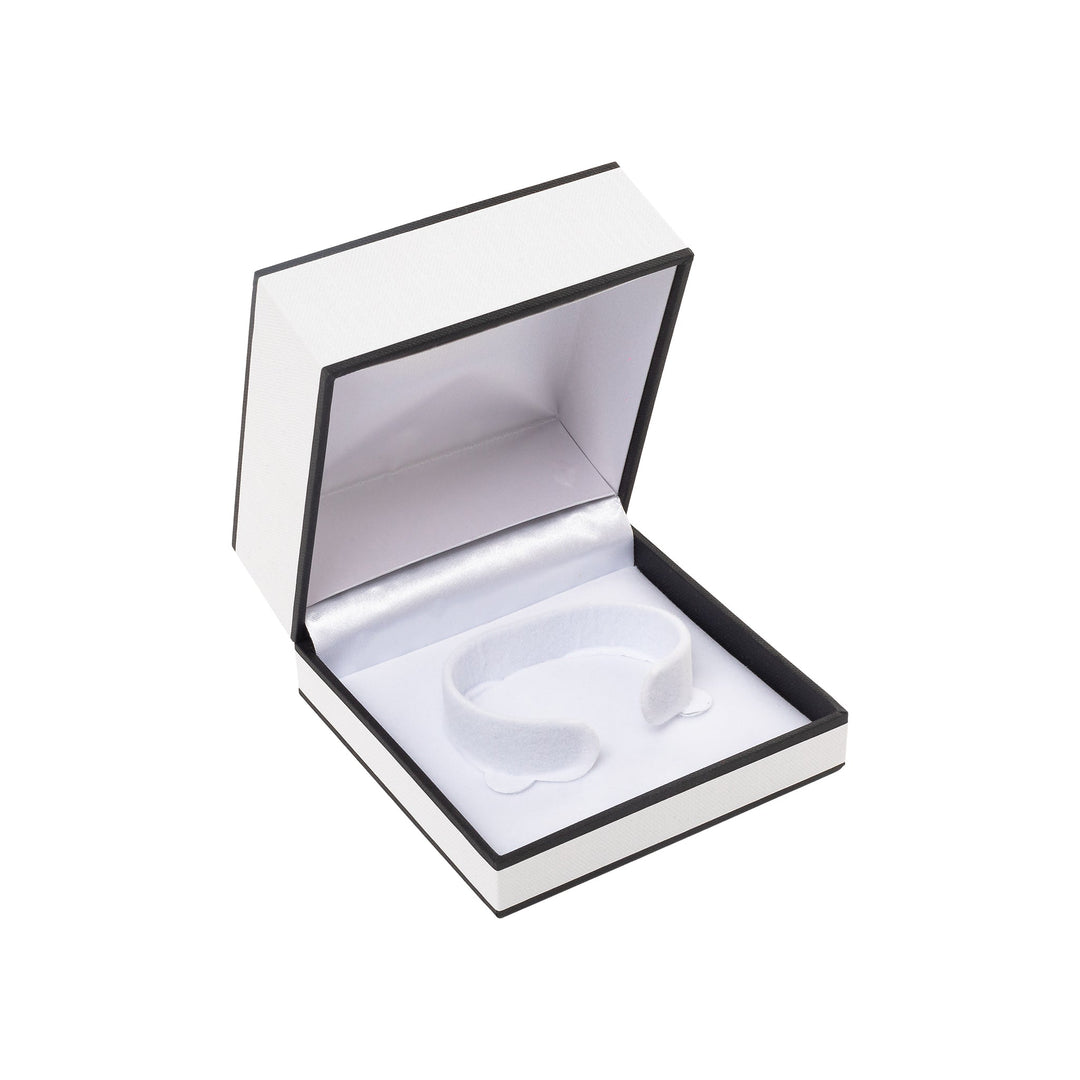 White and Black Deep Bangle Watch Box - BOX FOR BRITAIN