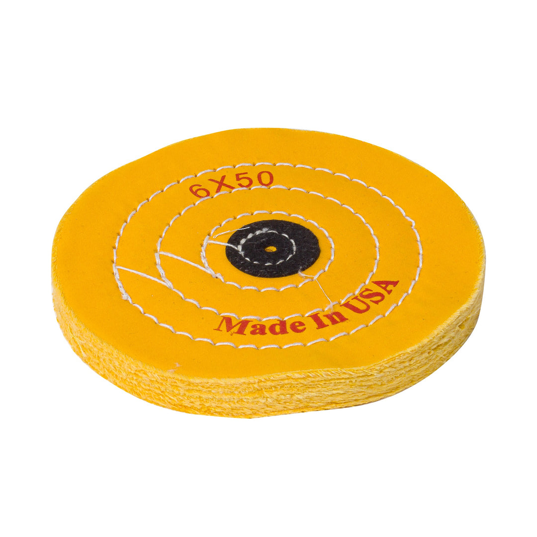 Yellow Cloth Buff Wheel - BOX FOR BRITAIN